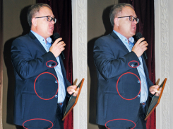 В пиджаке со странными пятнами и разными пуговицами пришел на концерт воронежский чиновник 