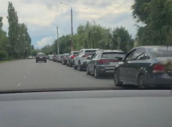Очередь за бензином, растянувшаяся на несколько километров, ужаснула воронежцев