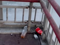 «Неужели так сложно прибраться?» – внешний вид надземного перехода возмутил жителя Воронежа