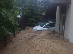 Сель заблокировал дом с детьми в Воронежской области