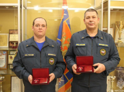 Воронежских огнеборцев наградили одной из наивысших пожарных наград 