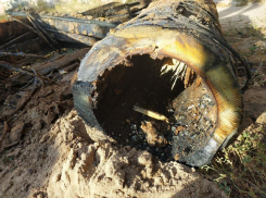 Деревянная труба 90 лет была частью канализации в Воронеже