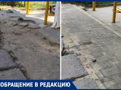 «Не идеально»: смехотворный ремонт остановки наглядно показали в Воронеже  