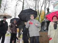 В Воронеже, несмотря на дождь, состоялся митинг в честь творчества Ивана Бунина