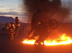 Жаркие трюки воронежских экстремалов показали на видео 