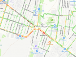 Дикая пробка образовалась на новом турбокольце в Воронеже 