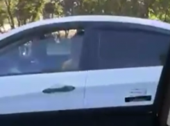  Автомобилист посадил за руль движущейся иномарки ребенка и попал на видео в Воронеже 