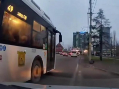 Дорожный конфликт попал на видео в Воронеже