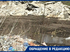Об уничтожении реки строительным мусором рассказали в Воронежской области