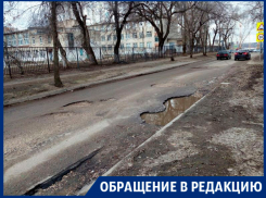 На дорогу-решето у воронежской школы пожаловался местный житель