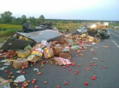 В Воронежской области столкнулись грузовик и легковушка: погибли 2 водителя