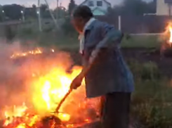 Нарушителя противопожарного режима под Воронежем показали на видео