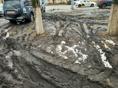 В омерзительное месиво превратили проспект автомобилисты в Воронеже