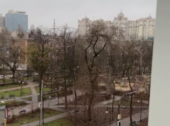 Пятничный снег пошел в Воронеже 