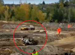 Эпичный переворот на чемпионате России по автокроссу попал на видео в Воронеже