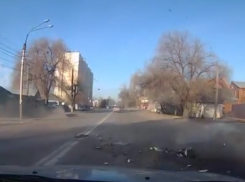 В Воронеже момент аварии с участием автоледи снял видеорегистратор  