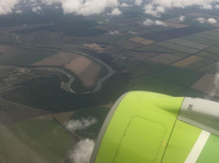 Оригинальный пейзаж Кривоборья показали с крыла самолета в Воронеже