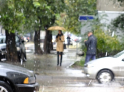 В Воронеже в конце сентября пошел снег (ФОТО)