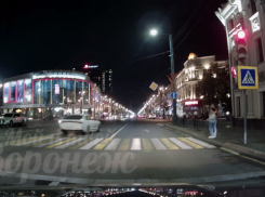 Рискованный поступок автомобилиста в центре Воронежа попал на видео