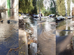 Невиданный потоп из-за коммунальной аварии омрачил субботу на севере Воронежа