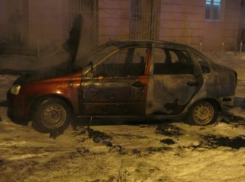 В Воронеже сгорела «Лада-Калина»