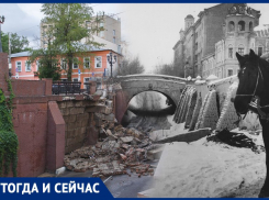 Как обрушилась часть моста, который строили для преодоления Волчьей ямы в Воронеже