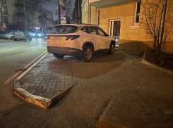 Эпичную парковку на тротуаре показали в центре Воронежа  