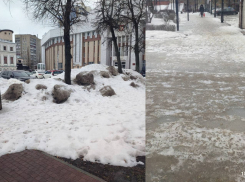 «Царь-куча» в центре города: общественник пожаловался на коммунальный коллапс в двух знаковых местах Воронежа