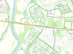 Пробка длинною больше 3 километров образовалась на въезде в Воронеж