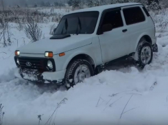 Возможности «Нивы» в воронежских сугробах показали на видео