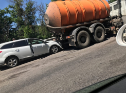 Опубликовано видео массового ДТП с пятью пострадавшими под Воронежем