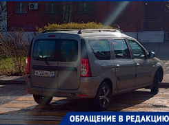 Lada разозлила воронежцев беззаботной парковкой на зебре у школы