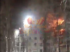 Момент взрыва в воронежском доме попал на видео 
