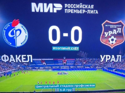 Безголевой ничьей закончился матч «Факела» и «Урала» в Воронеже