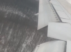 Страшное приземление самолета в Воронеже сняли на видео