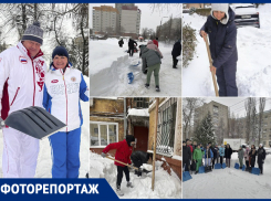 Воронежские студенты и преподаватели бросили вызов снежному апокалипсису