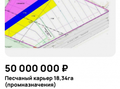 Песчаный карьер за 50 млн рублей продают в Воронежской области 