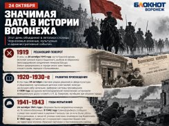 24 октября в истории Воронежа: от Гражданской войны до театральных премьер