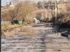 «Едут по аду»: дорогу из «лунных кратеров» сняли на видео в Воронежской области