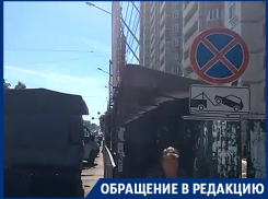 Воронежцы массово наплевали на новый запрещающий знак на 9 Января