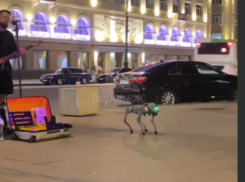 Танцующего «терминатора» заметили в центре Воронежа