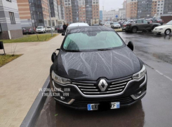 Машине с французскими номерами сломали зеркала в Воронеже - появилось видео