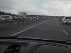 Сумасшедшая пробка на ненавистном участке М-4 попала на видео