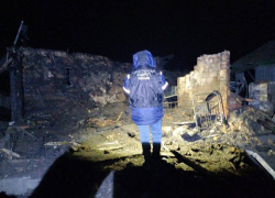 Опубликовано видео с места взрыва газа в доме в Воронежской области – два человека погибли 