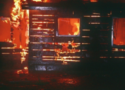 Тела трех мужчин нашли после сильнейшего пожара под Воронежем