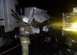 В столкновении двух фур под Воронежем погиб водитель