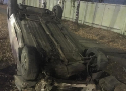 Двое детей пострадали в массовом ДТП с перевернувшимися машинами в Воронеже 