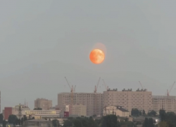 Восход кровавой луны сняли на видео в Воронеже