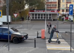 Электросамокат против «девятки»: бой, который закончился ещё до старта в Воронеже