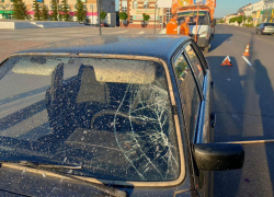 Начинающий водитель на Audi  сбил дорожника в Воронежской области